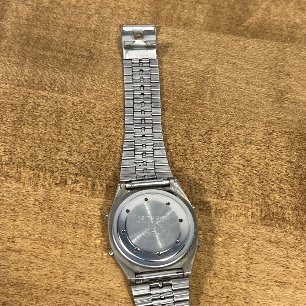 Vintage Retro Men's Watch Criterion Digital Alarm-Chronograph Rare UNTESTED - Picture 7 of 10